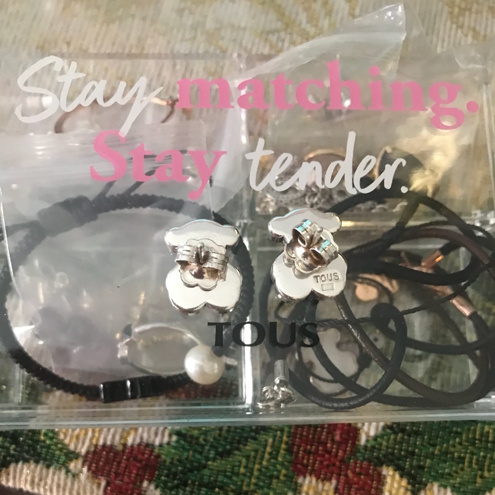 Authentic tous silver earrings